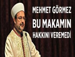 Mehmet Grmez bu iin hakkn veremedi