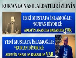 Mustafa slamolu Kur'an ile nasl aldatyor  Adem'in babas elikisi