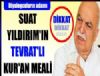 Suat Yıldırım'ın Tevrat atıflı Kur'an Meali